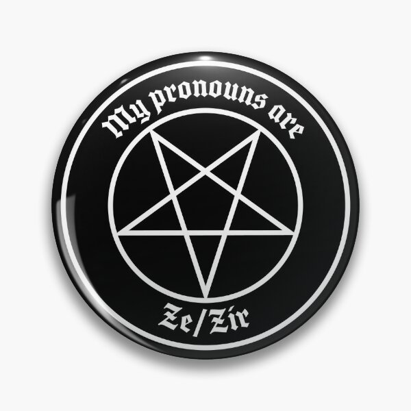 Item preview, Ze/zir pronoun pin designed and sold by leviathancrow.