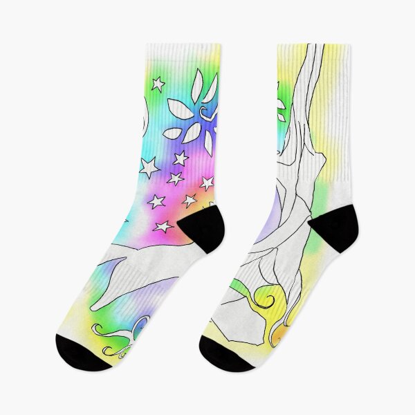 Item preview, Rainbow Fox and Tree designed and sold by AriadneSullivan.