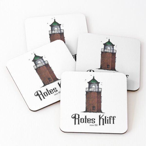 Item preview, Rotes Kliff lighthouse Urban Sketch motif North Sea Kampen designed and sold by emm-j.