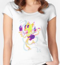 Crusty Cat Women's Fitted Scoop T-Shirt