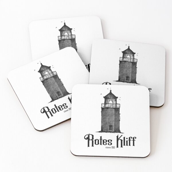 Item preview, Rotes Kliff lighthouse Urban Sketch motif North Sea Kampen designed and sold by emm-j.