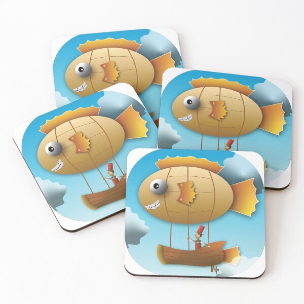 Item preview, goldfish airship designed and sold by scrapnpaint.