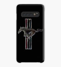 Ford Mustang, farbiges Logo Hülle & Klebefolie für Samsung Galaxy