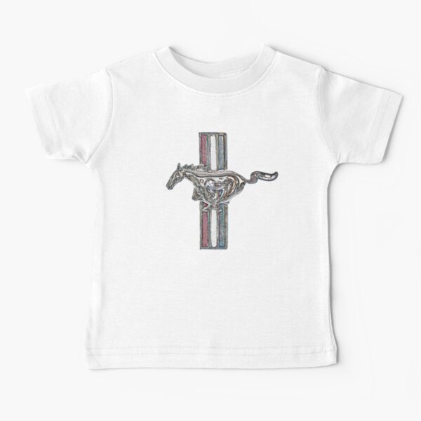 ford mustang, logo couleur T-shirt bébé