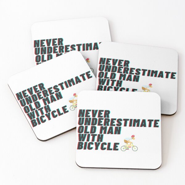 Item preview, Never Underestimate Old Man With Bicycle designed and sold by nuvalonstyles.