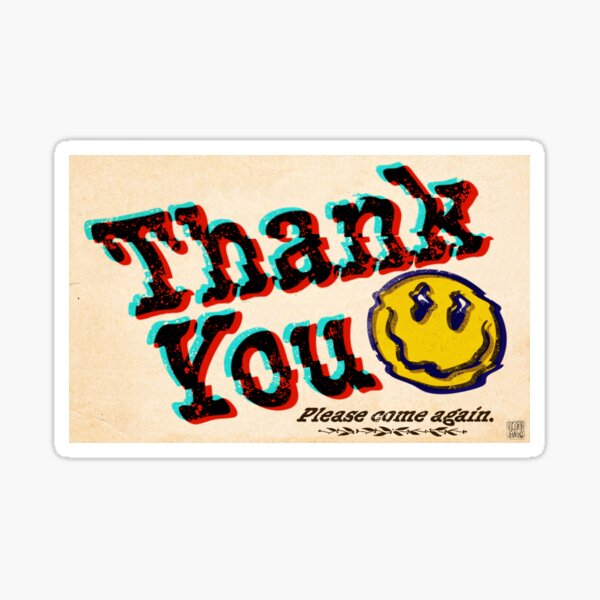 Thank You Sticker