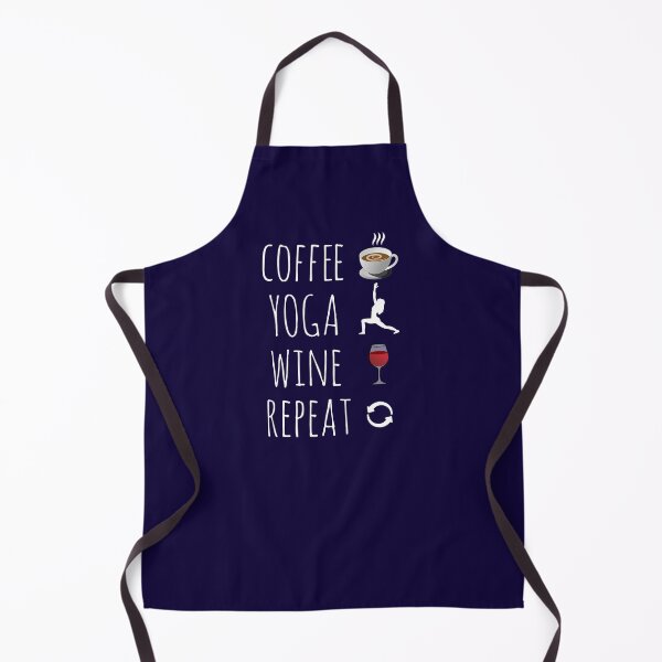 Item preview, Coffee Yoga Wine Repeat designed and sold by CatArtStore.