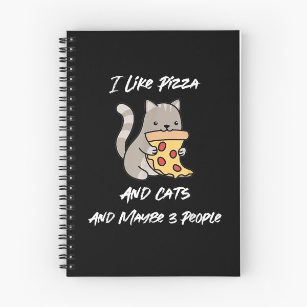Item preview, I Like Pizza And Maybe 3 People Funny Pizza And Cat Gift  designed and sold by venitamara.