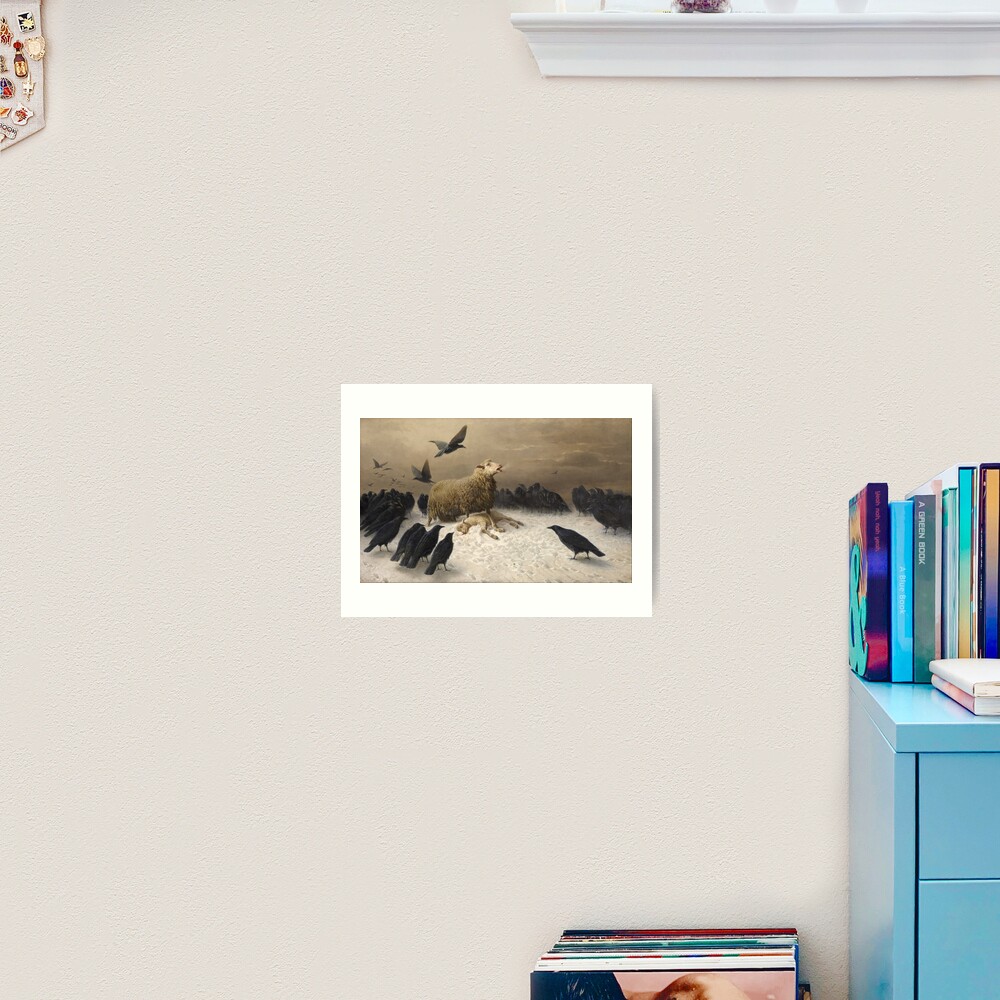 The Painting Anguish 1878 By August Friedrich Schenck Art Print By Ebrawne Redbubble