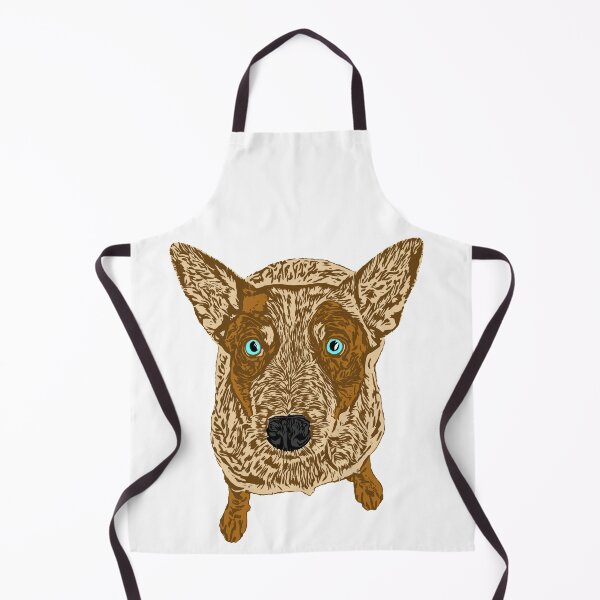 Item preview, Blue Eyes Red Heeler Sitting/Heeling Australian Cattle Dog (ACD) designed and sold by sidehustledog.