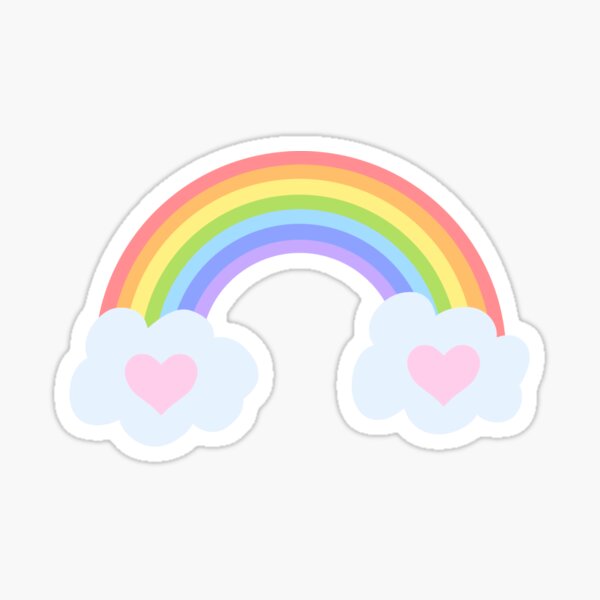 Regalos Y Productos Arco Iris Pastel Con Nubes Redbubble