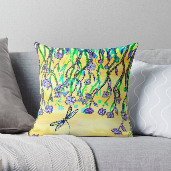 Flower Veil Throw Pillow