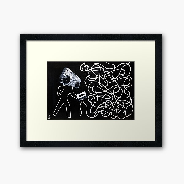 Mix Tape Eulogy Framed Art Print