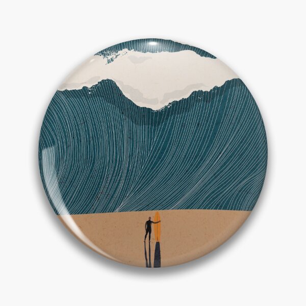 Item preview, Waves Line Art 1 designed and sold by SurfolioPrints.