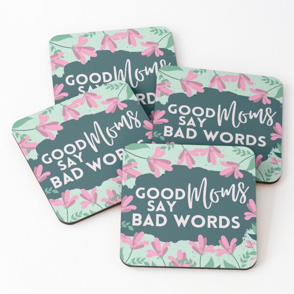 Item preview, Green Good Moms say Bad Words Design designed and sold by MoninasArt.