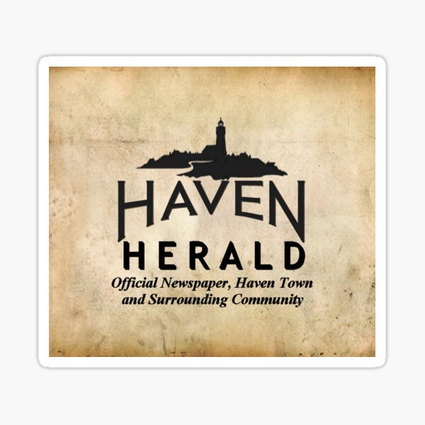 Haven Herald Newspaper Logo Sticker