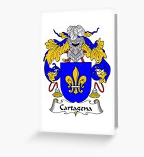 Cartagena Coat of Arms/Family Crest Greeting Card