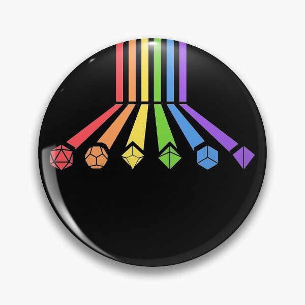 Item preview, Rainbow Polyhedral Dice Set Retro Vibe designed and sold by pixeptional.