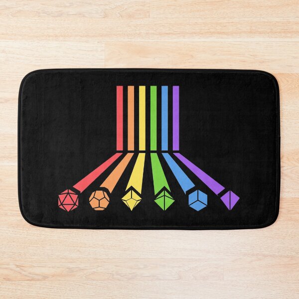 Item preview, Rainbow Polyhedral Dice Set Retro Vibe designed and sold by pixeptional.