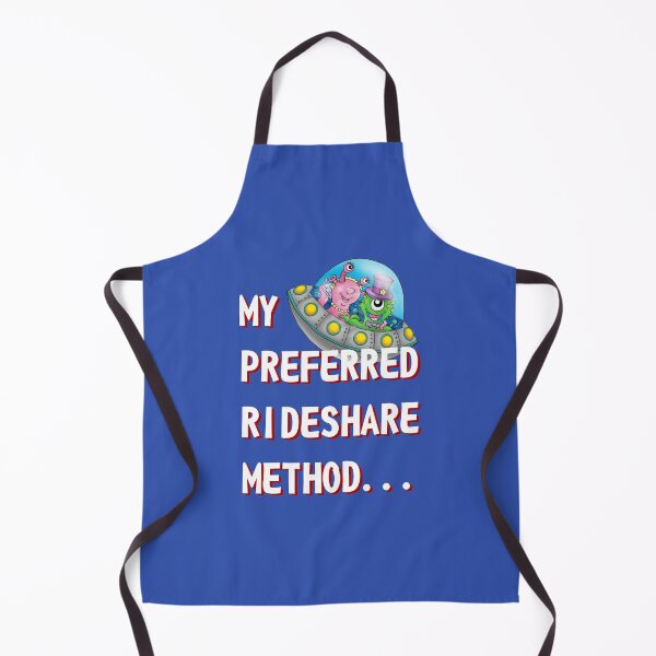 Item preview, UFO Humor, “MY PREFERRED RIDESHARE METHOD” Design designed and sold by ThisNThatImages.
