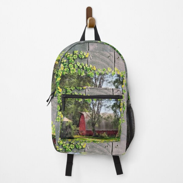 Item preview, Red Barn with Ivy designed and sold by Kay Grinsteinner.