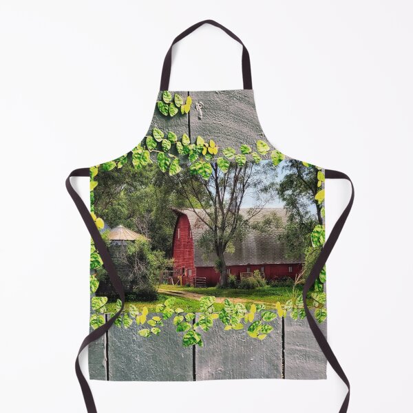 Item preview, Red Barn with Ivy designed and sold by Kay Grinsteinner.