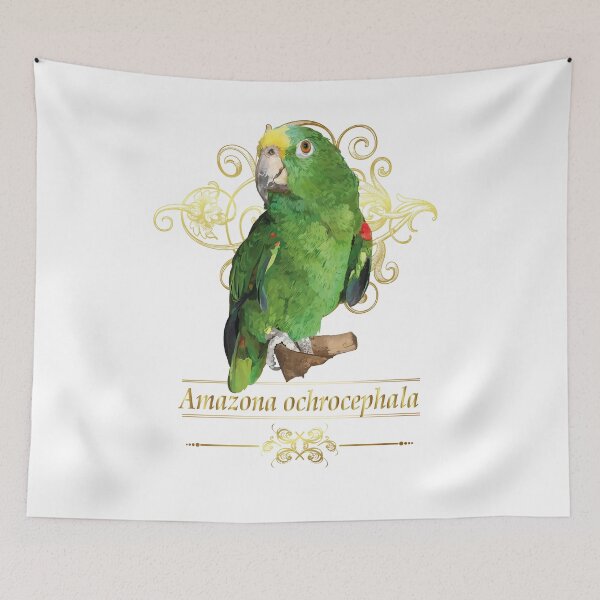 Item preview, real amazon parrot designed and sold by obscurite.
