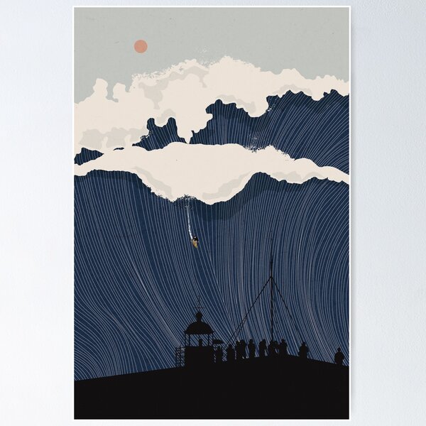 Item preview, Waves Line Art 2 designed and sold by SurfolioPrints.