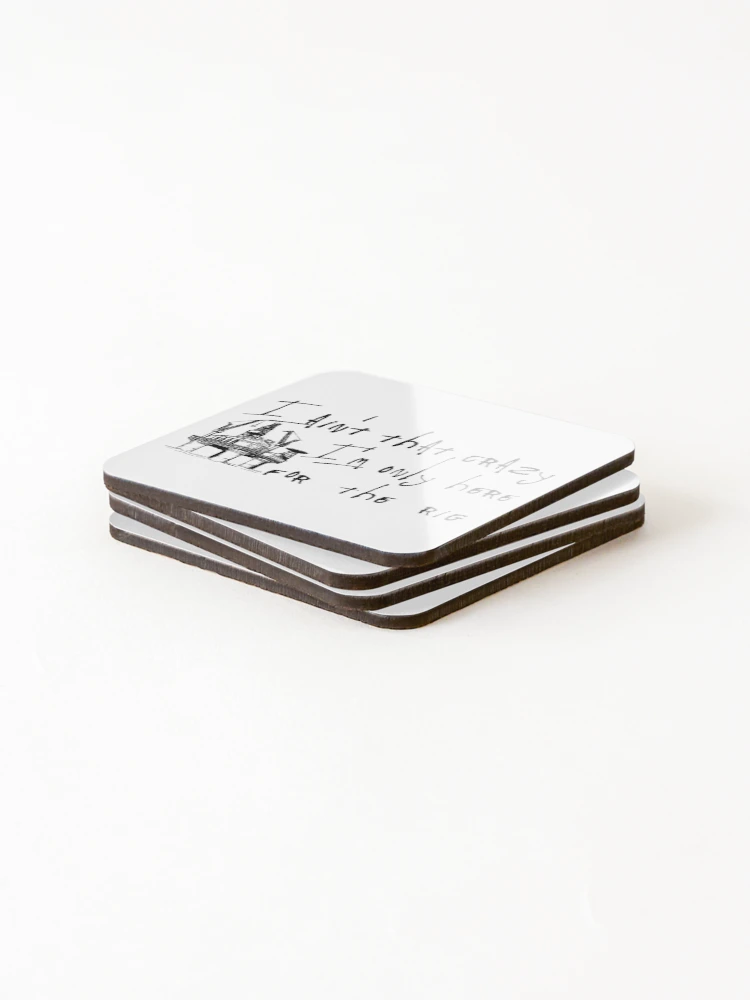 Thumbnail 4 of 5, Coasters (Set of 4), Crazy Rig; designed and sold by StickerApe.