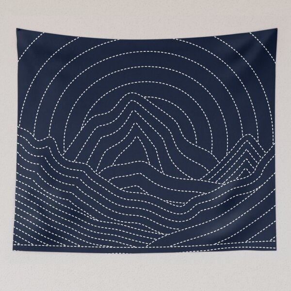 Item preview, Embroidered Mountain Sunset designed and sold by D-Spot Shop.