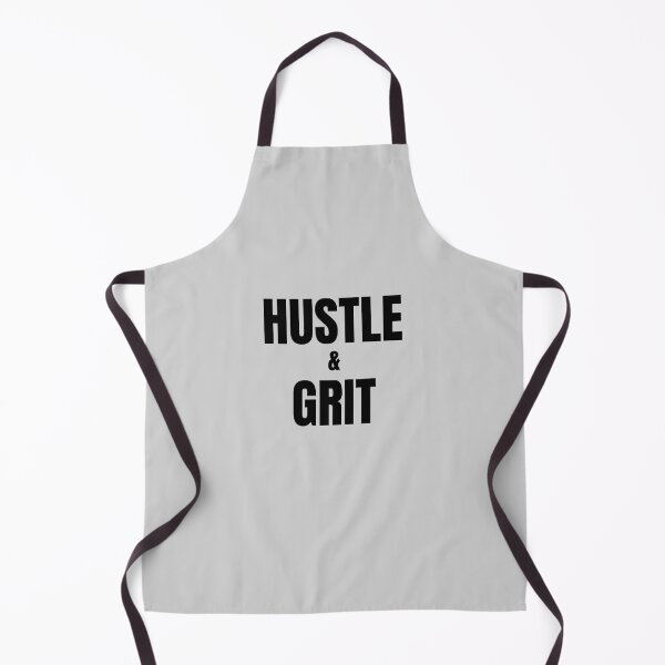 Item preview, Hustle and Grit - black text on grey designed and sold by katiekendall.