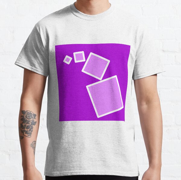 purple square t shirt