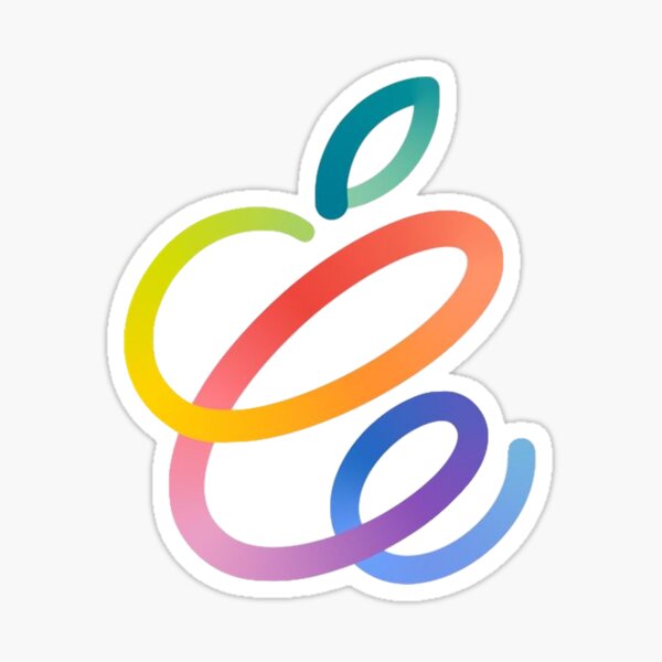 Frühlingsgeladenes Apple-Ereignislogo Sticker