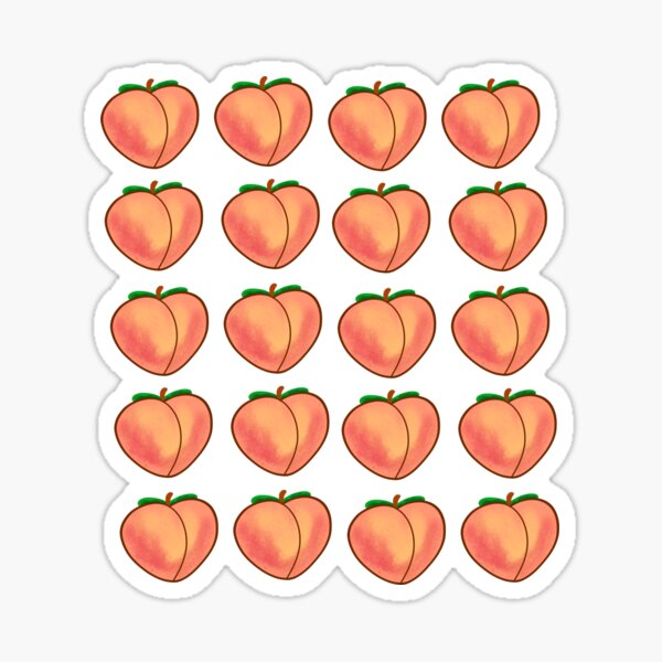 Peach Sticker Pack Sticker For Sale By Hannabeeart Redbubble 5952