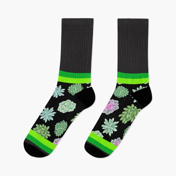 Item preview, Succulent pattern on black designed and sold by Chantelle  Spies.