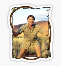 Steve Irwin Crocodile Hunter Sticker