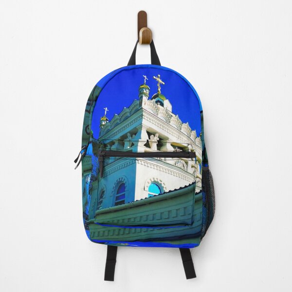 Item preview, Orthodox temple against the background of the blue cloudless sky, architectural decision designed and sold by helenkaiy.