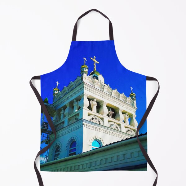 Item preview, Orthodox temple against the background of the blue cloudless sky, architectural decision  designed and sold by helenkaiy.