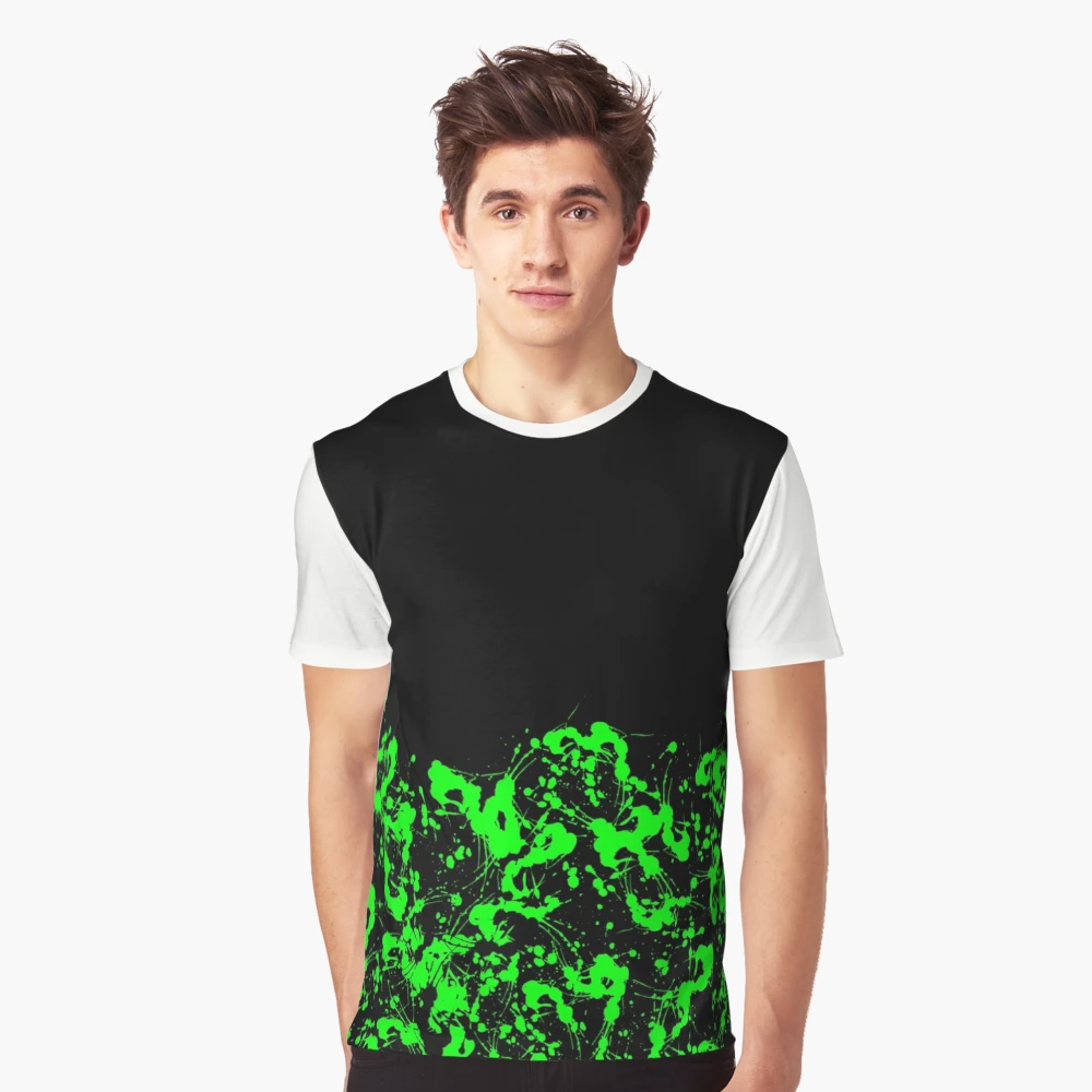 Neon Green Paint Splatter 