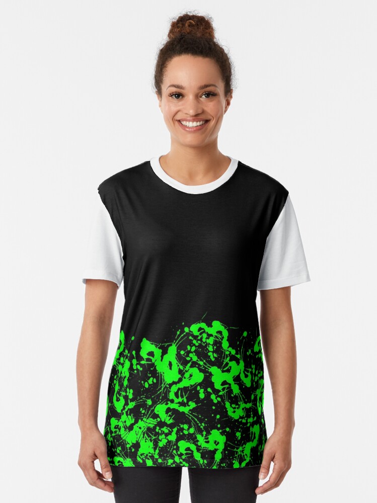 Neon Green Paint Splatter 