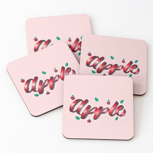 Item preview, Apple Fruit Hand Lettering designed and sold by Trisha Banlasan.