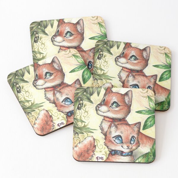 Item preview, Two Red Cats - Olive and laurel designed and sold by Furiarossa.