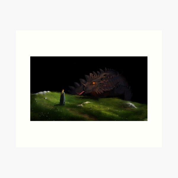 Niënor and Glaurung Art Print