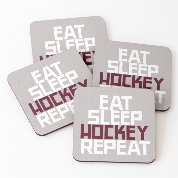Item preview, EAT SLEEP HOCKEY REPEAT designed and sold by CoopClothing.
