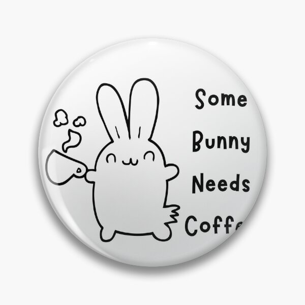 Item preview, Some Bunny Needs Coffee designed and sold by SunRiseShop _21.