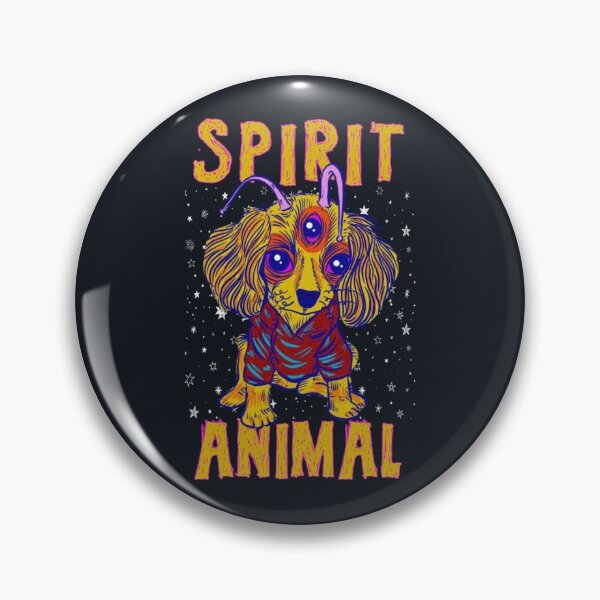 Item preview, Psychedelic spirit animal - weird psychedelic space dog designed and sold by SidTastic .
