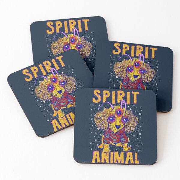 Item preview, Psychedelic spirit animal - weird psychedelic space dog designed and sold by SidTastic .