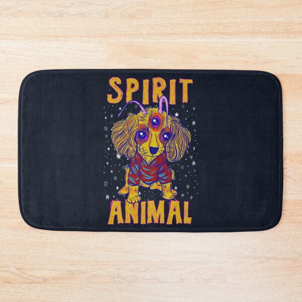 Item preview, Psychedelic spirit animal - weird psychedelic space dog designed and sold by SidTastic .