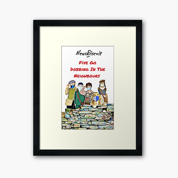 Five Go Dobbing Framed Art Print