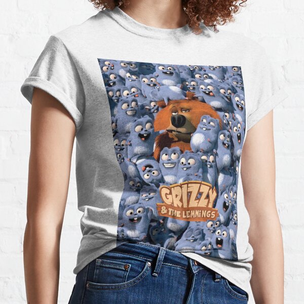 grizzy and the lemmings t shirt